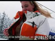 Czech Slut Flashes Her Tits In The Colds Then Gets Fucked For Money