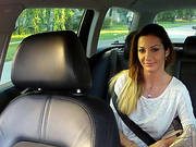 Busty Euro Amateur Gets Rammed In Taxi And Receives Spermy Cumshot