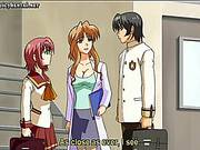 Busty Hentai Slut Licks Big Rooster