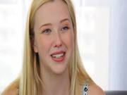 Meet Nice Blonde Chick At The Casting.