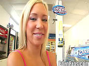 Petite Blonde Babe Is Having 69 Pose