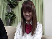 Asian Schoolgirl Sara Akikawa Masturbates Her Puss