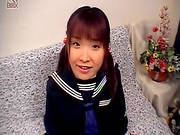Redhead Babe Manami Yuuki Takes Off Her Panties