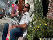 Arousing Redhead Enjoys Massive Dick