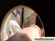 Glamorous Clothed Slut Gives Blow Job In Gloryhole
