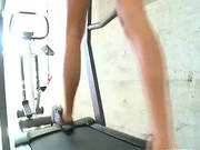 Brunette Showing Her Sporty Body