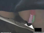 Upskirt Pussy Lips And Tender Ass