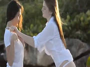 Outdoor Lesbians Licking Pussies -2