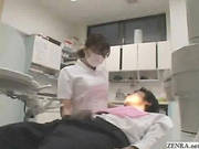 Jerking Off At The Japanese Dentist Office