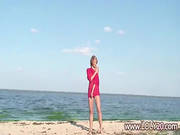 Shy Sweet  Nude Girl On The Beach