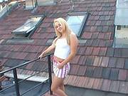 Gorgeous Blonde Gets Peed On Outdoors And Blowjobs For Cum Inside In Pov