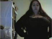 Big Boobed Bbw Teases On Webcam And Shows Ass