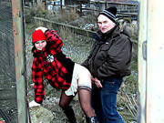 Young Girl Screwed Outdoors
