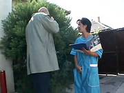 Unshaven Mature Maid Banged