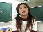 Saucy Japanese Girl Saya Hyozaki Is Playing With Teacher In A Lecture Room