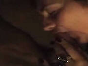 Amateur Brunette Turns Off The Light And Sucks A Dick For Cum
