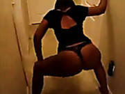 Full Bodied Black Girl Is Dancing Seductively