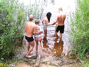 Funny And Hot Picnic Party By The River