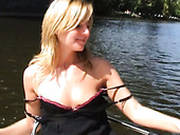 Romantic Date With Busty Blonde On The Boat