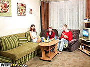 Guys Are Chilling On A Birthday Party
