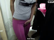 Repulsive Plump Blondie Desires To Please A Cock In The Shoe Shop