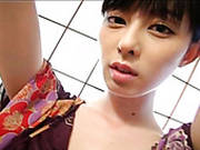 Svelte Japanese Cutie Rina Akiyama Wriggles On A Floor