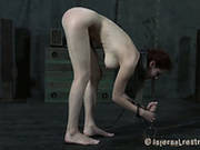 Beautiful Lady Holly Wildes Suspended Up In The Air With Chains