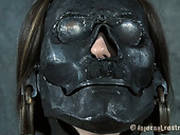 Young And Sexy Babe Tries On A Freaky Mask