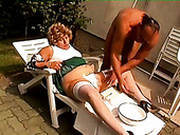 Sizzling Granny Donna Hops On A Young Dick