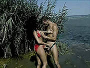 Pervert Dude Spies On Ursula While She Is Fucking Outdoor