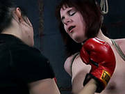 Titless Plump Pale Slut Bront Is Used Like A Boxing Pear