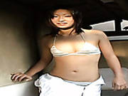 Cute Japanese Girl Yukari Nakai Poses On Cam Wearing Bikini