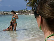 Mesmerizing Latin Babes Sex Play At The Beach