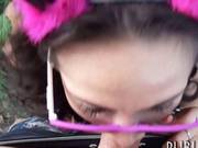 Amateur Brunette Czech Girl Drilled In The Woods For Cash