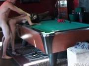 Hottie Bent Over The Pool Table And Fucked