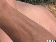 Blonde Lass Gets To Suck Hard On The Fat Dick 
