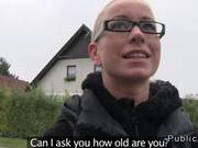 Czech Amateur Blonde With Glasses Banged In Public