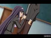 College Hentai Stunner Fucked By Horny Teacher On His Desk