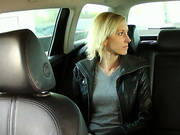 Hot And Blonde Amateur Gets Hard Ramming In A Taxi And Receives Facial