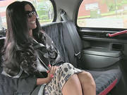 Whining Brunette Amateur In A Uk Taxi Is Paying The Price