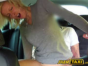 Czech Blonde Girl Scammed During Taxi Drive And Must Pay With Sex