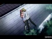 Sweet Redhead Hentai Girl Giving Her Best Blowjob And Titjob