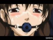 Bonded Hentai Girl Tit Fucked And Cunt Fingered By Lusty Mistress