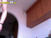 Famous Kitchen Gymnast Super Girl