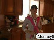 Mature Stepmom Catches Naughty Teens Having Sex On Her Couch