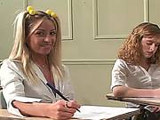 Coed Kelly And Friend In Threesome