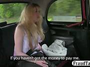 Dumb Amateur Tricked By The Taxi Driver Who Jizzes On Her Hairy Box