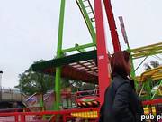 Red Hair Chick Sophia Wild Pussy Banged At The Carnival For Cash