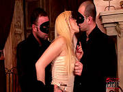Sweet Blonde Enjoys Hard Threesome