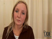 Alluring Blonde Poses And Gives And Interview